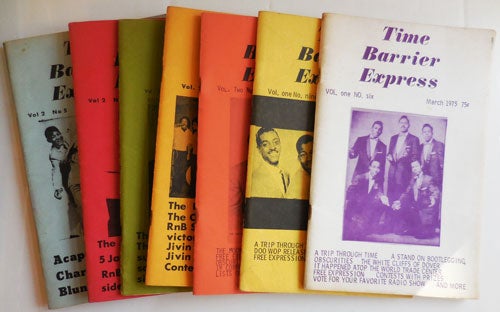 Item #28436 Time Barrier Express (Seven Early Issues). Rock Doo-Wop, Roll and R., Bill B Periodical - Schwartz, Roll, R.