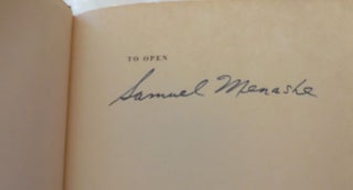 To Open (Signed)