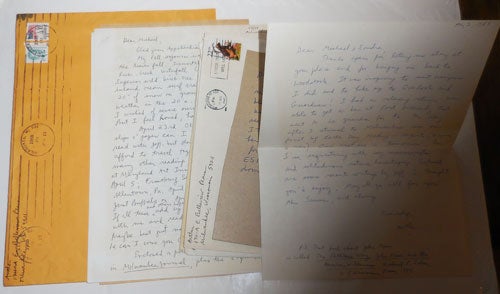 Item #28753 Collection of Six Handwritten/Typed Letters plus One Typed Original Signed Poem. Antler, Brad Burdick.