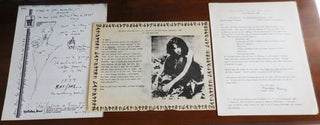 Small Archive of Materials from and about the Patti Smith Fan Club
