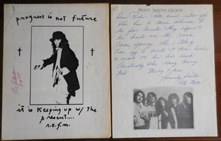 Small Archive of Materials from and about the Patti Smith Fan Club