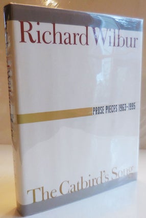 Item #28825 Prose Pieces 1963 - 1995 (Signed). Richard Wilbur