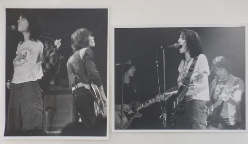 Item #28854 Two Original Black and White Concert Photographs (taken by David Arnoff). Patti Smith.