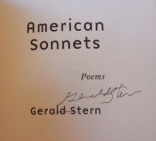 American Sonnets (Signed)