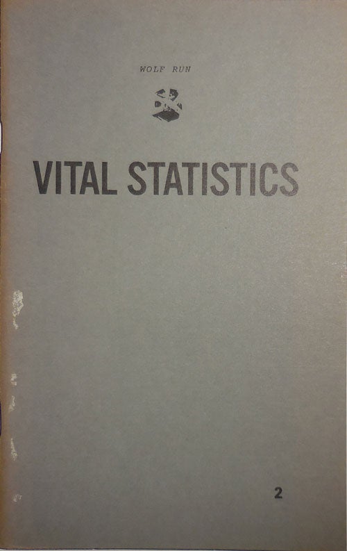 Item #29034 Vital Statistics #2. Sandra Braman, Douglas Woolf.