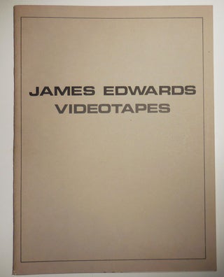 Item #29117 James Edwards Videotapes. Kenneth S. Video Art - Friedman, James Edwards