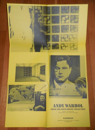 Item #29187 Andy Warhol From The Sonnabend Collection (Poster). Andy Art Poster - Warhol