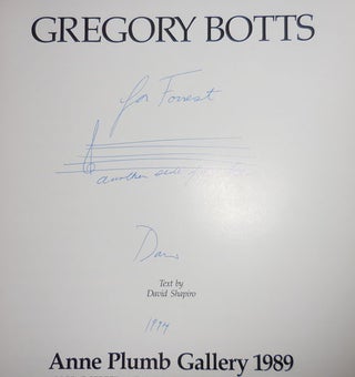 Gregory Botts (Inscribed by Shapiro)