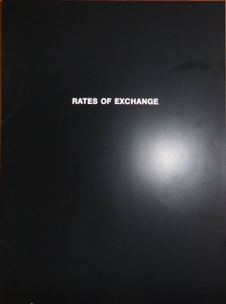 Item #29391 Rates of Exchange. Allan Artist Book - Kaprow