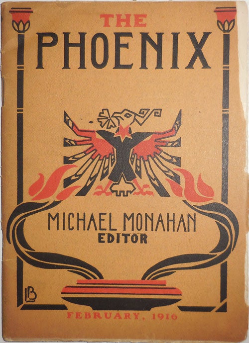 Item #29538 The Phoenix February 1916. Michael Monahan, Lafcadio Hearn Guy De Maupassant.