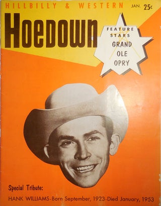 Item #29611 Hoedown Vol. 1 Number 5 Special Hank Williams Tribute Issue. Hillbilly, Thurston...