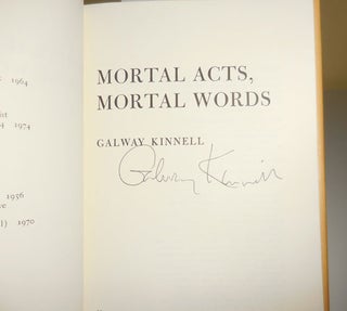 Mortal Acts Mortal Words (Signed)
