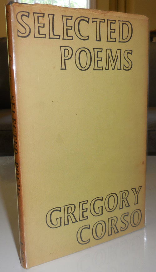 Item #29757 Selected Poems. Gregory Beats - Corso.
