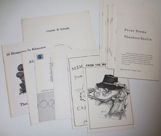 Item #29927 Collection of Blackberry Press Poetry Chapbooks # 1 - 19. Blackberry Press - Theodore...