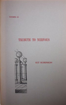 Item #29995 Tribute to Nervous (Tuumba 26). Kit Robinson