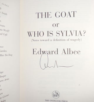 The Goat or Who Is Sylvia? (Signed)