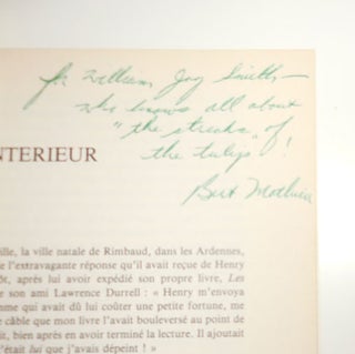 L'ARC 97 H. Miller (Inscribed by one of the Contributors)