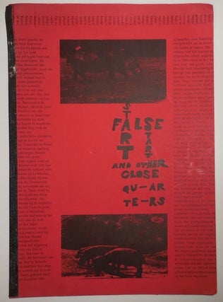 Item #30311 False Start - A Book of Typos (Inscribed). Harry Artist Book - Hoogstraaten