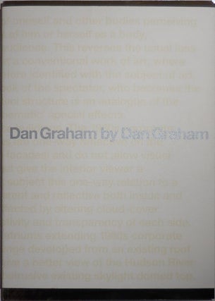 Item #30377 Dan Graham by Dan Graham. Dan Art - Graham