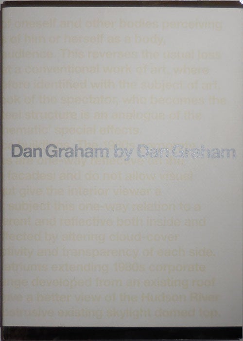 Item #30377 Dan Graham by Dan Graham. Dan Art - Graham.