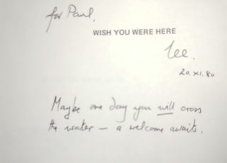Wish You Were Here (Inscribed by Lee Harwood)