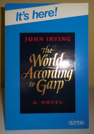 Item #30435 Promotional Announcement (Cardboard Easel) for The World According to Garp. John Irving