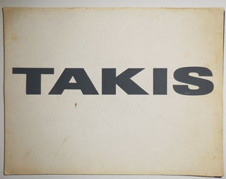 Item #30487 Takis Telesculptures Telephota Telemagnets. Art - Takis, William Burroughs
