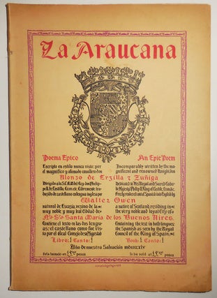 Item #30504 La Araucana The Epic of Chile. Walter Chile - Owen, and Publisher