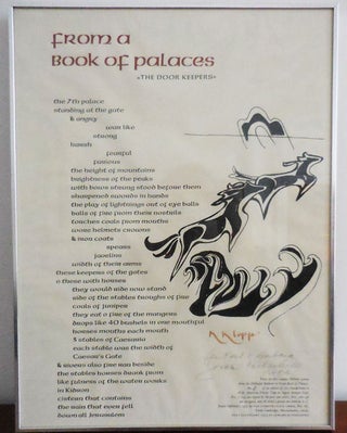 Item #30604 From a Book of Palaces - The Door Keepers (Signed Limited Edition). Jerome Poetry...
