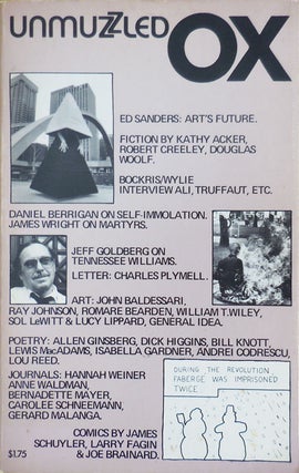 Item #30668 Unmuzzled Ox 13 (Volume 4 Number 1). Michael Andre, Hannah Weiner Kathy Acker, Ray...