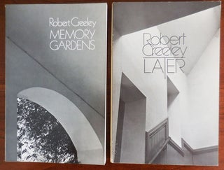 Item #30671 Two Trade Paperbound Books (Later and Memory Gardens), Both Signed. Robert Creeley