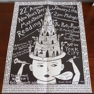 Item #30719 22nd Annual New Year's Day Marathon Reading 1996 Poster / Flyer. David Henderson...