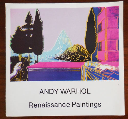 Item #30743 Andy Warhol Renaissance paintings (Exhibition Announcement Card). Andy Art Ephemera - Warhol.
