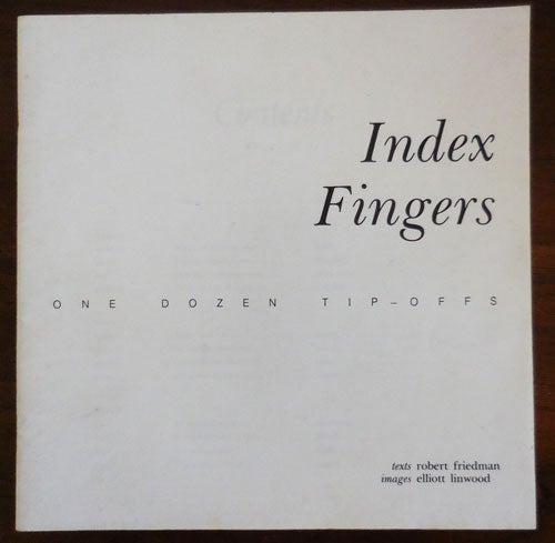 Item #30924 Index Fingers One Dozen Tip-Offs. Robert Friedman, Elliott Linwood.