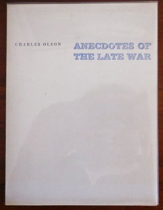 Item #31000 Anecdotes Of The Late War. Charles Olson