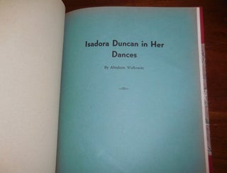 Isadora Duncan in Her Dances