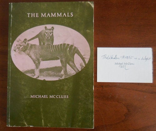 Item #31072 The Mammals (Inscribed). Michael Beats - McClure.