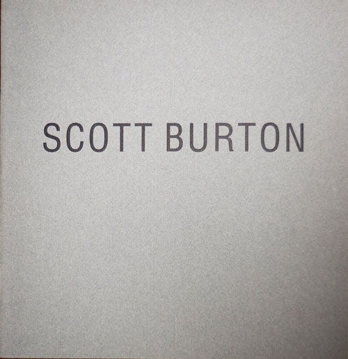 Item #31138 Scott Burton Early Work. Scott Art - Burton.