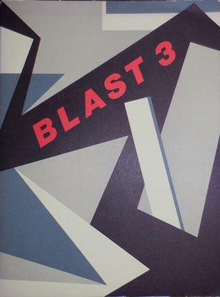 Item #31213 Blast 3 (Facsimile Edition). Seamus Cooney, Wyndham Lewis