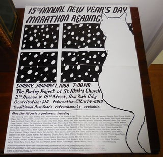 Item #31475 The Poetry Project's 15th Annual New Year's Day Marathon Reading 1989 Poster / Flyer....