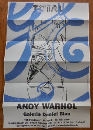 Item #31509 Art Exhibition Poster - Andy Warhol Galerie Daniel Blau GE Paintings. Andy Art...