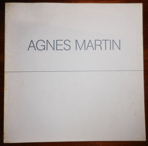 Item #31881 Agnes Martin. Agnes Art - Martin.