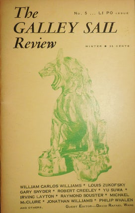 Item #31934 The Galley Sail Review No. 5 The Li Po Issue. William Carlos Williams, Louis...