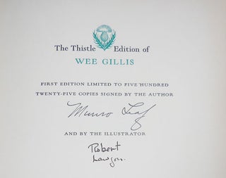 Wee Gillis (Signed Limited Edition; Additionally Inscribed with Original Drawings and with a Hand-Printed and Illustrated Card)