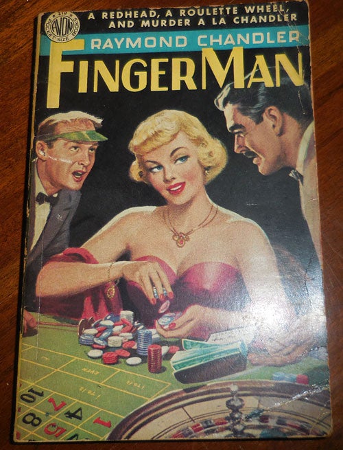 Item #32022 Finger Man. Raymond Crime - Chandler.