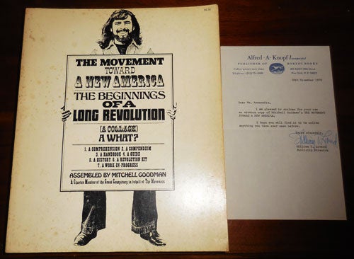 Item #32051 The Movement Toward A New America The Beginnings of a Long Revolution (A Collage) A What? Mitchell Counterculture - Goodman.