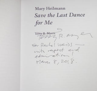 Mary Heilmann Save the Last Dance for Me (Inscribed by Myers)