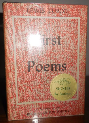 Item #32139 First Poems (Signed). Lewis Turco