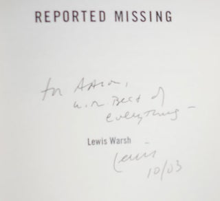 Reported Missing (Inscribed)