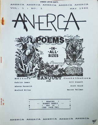 Item #32215 Anerca Vol 1 Number 1. Scott Gould Bill Bissett, Contributors Warren Tallman, Kedrick...